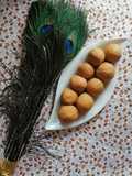Besan laddo with bura (only 3 ingredients)