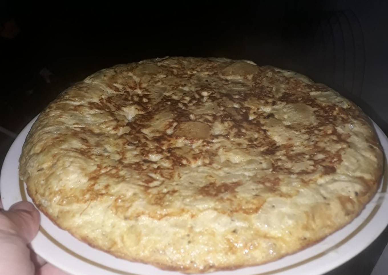 Tortilla de papa y pollo