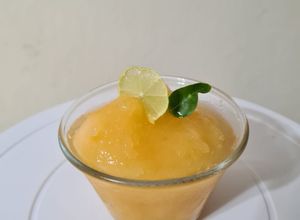 Una foto de Sorbete de melón