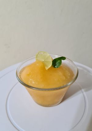 Una foto de Sorbete de melón