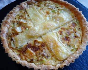 Fresh, Cooking Recipe Leek  Brie Tart Practical Delicious