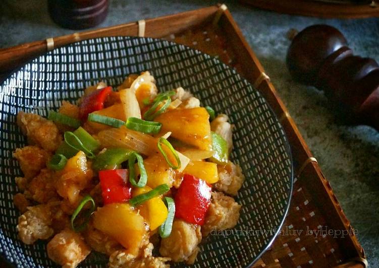 Cara Gampang Membuat Ayam Popcorn Saus Asam Manis, Lezat Sekali