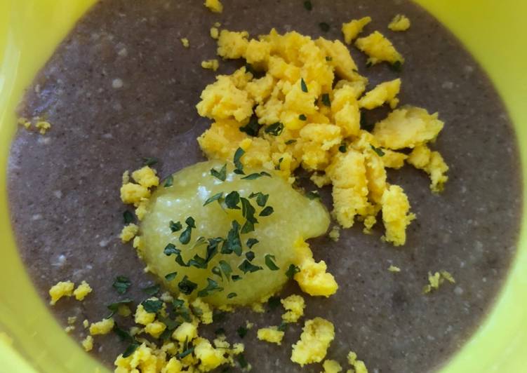 Cara Gampang Membuat MPAsi 6 bulan (tepung ubi, ayam, kuning telur) Anti Gagal