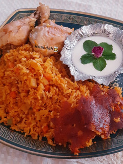 عکسی از دستور مرغ لاپلو😍