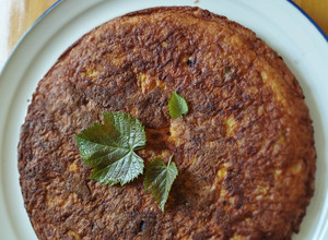 Una foto de Torta de arroz con maíz tierno