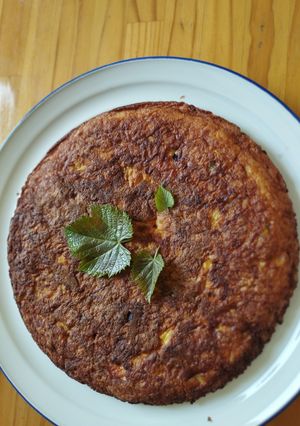 Una foto de Torta de arroz con maíz tierno