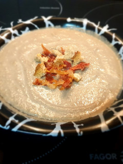 Una foto de Crema de champiñones