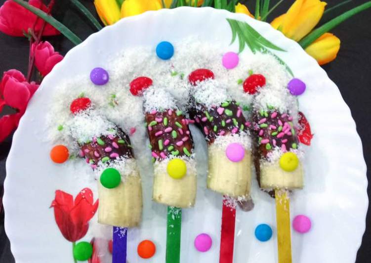 Easiest Way to Prepare Homemade Banana Split Pops