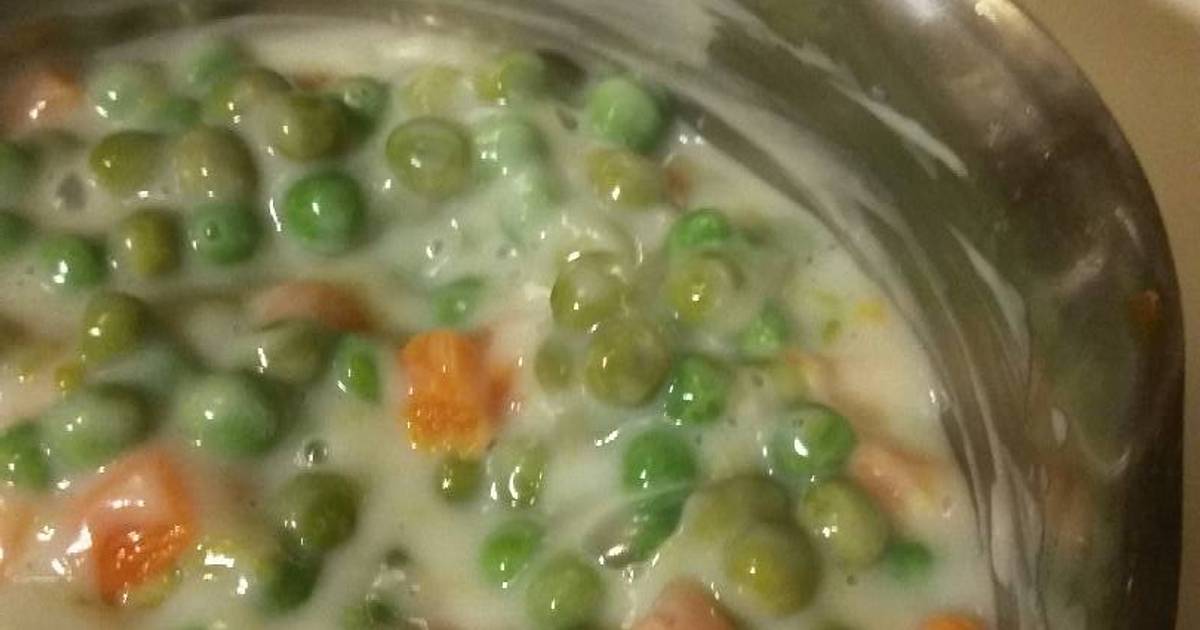 Creamed Peas (and sometimes carrots) Recipe by StephieCanCook Cookpad