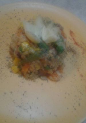 Zöldséges húsos bulgur recept fotója