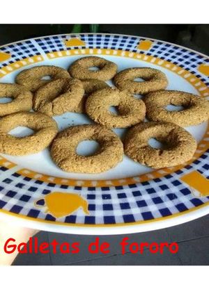 Una foto de Galletas de fororo y naranja