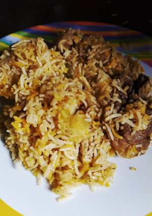 A picture of Mutton Biriyani.