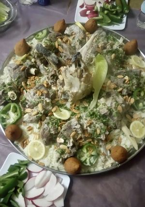 صورة لوصفة منسف أردني