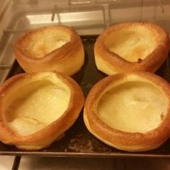 A picture of Yorkshire Puddings.