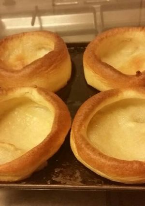 A picture of Yorkshire Puddings.