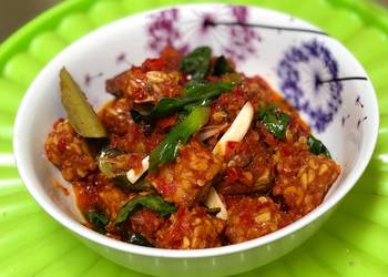 Masakan Populer Balado tongkol tempe kemangi Gurih Mantul