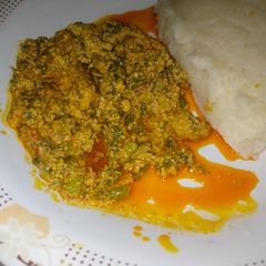 Egusi soup A picture of Egusi soup.