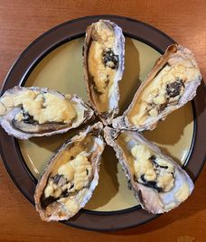 hàu nướng phô mai bò cười