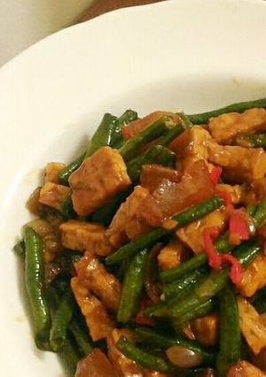 Foto resep Tumis cecek kacang panjang tempe