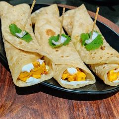 A picture of Paneer roll.