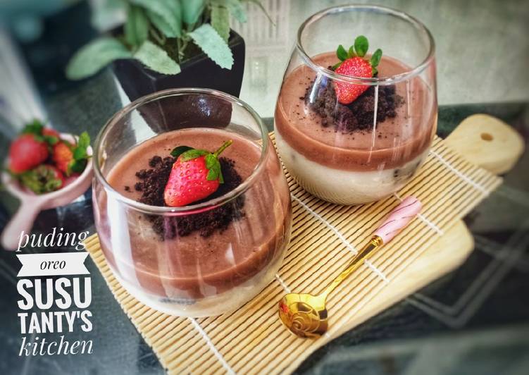 Puding oreo susu