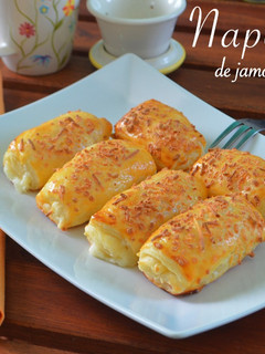 Una foto de Napolitanas de jamón york y queso. (Sin Thermomix)