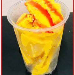 A picture of Thai roll mango ice cream.