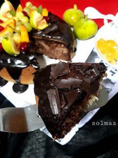 عکسی از دستور کیک قابلمه ای دو رنگ وانیلی کاکائویی solmaz