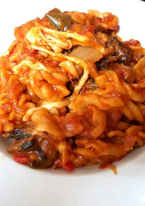 A picture of My Sausage, Mushrooms & Pepper Pasta Bake 😘.