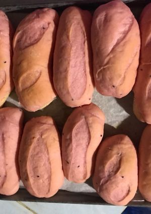 Hình của món Bánh mì mini thanh long.