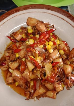 Foto resep Tumis cumi saos tiram