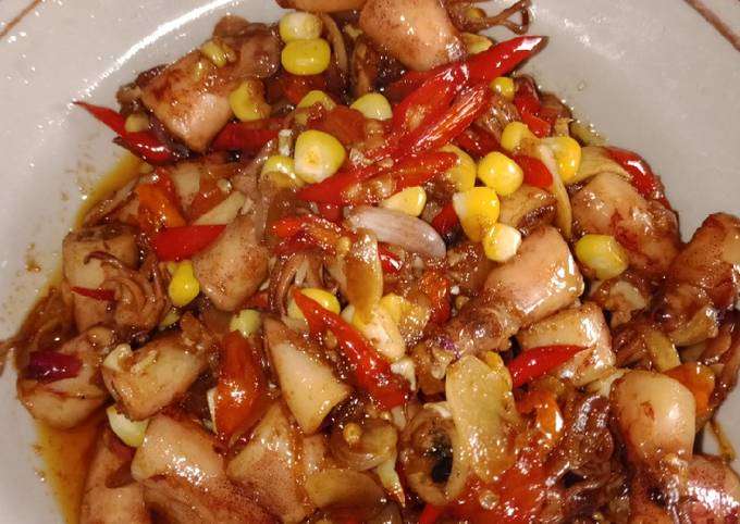 Panduan Memasak Resep Tumis cumi saos tiram