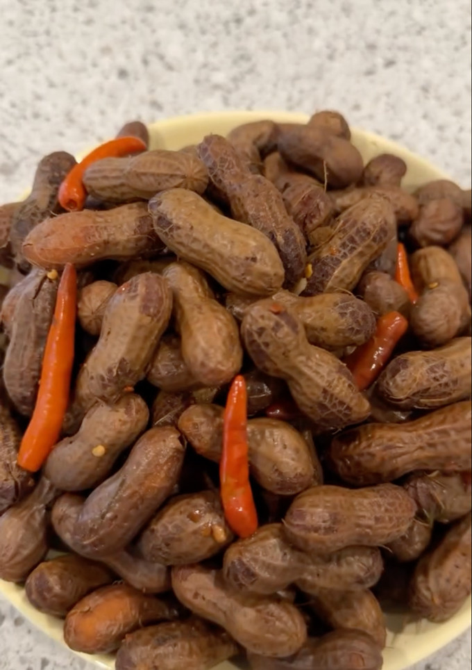 A picture of Slow Cooker Pickle Juice Boiled Peanuts.