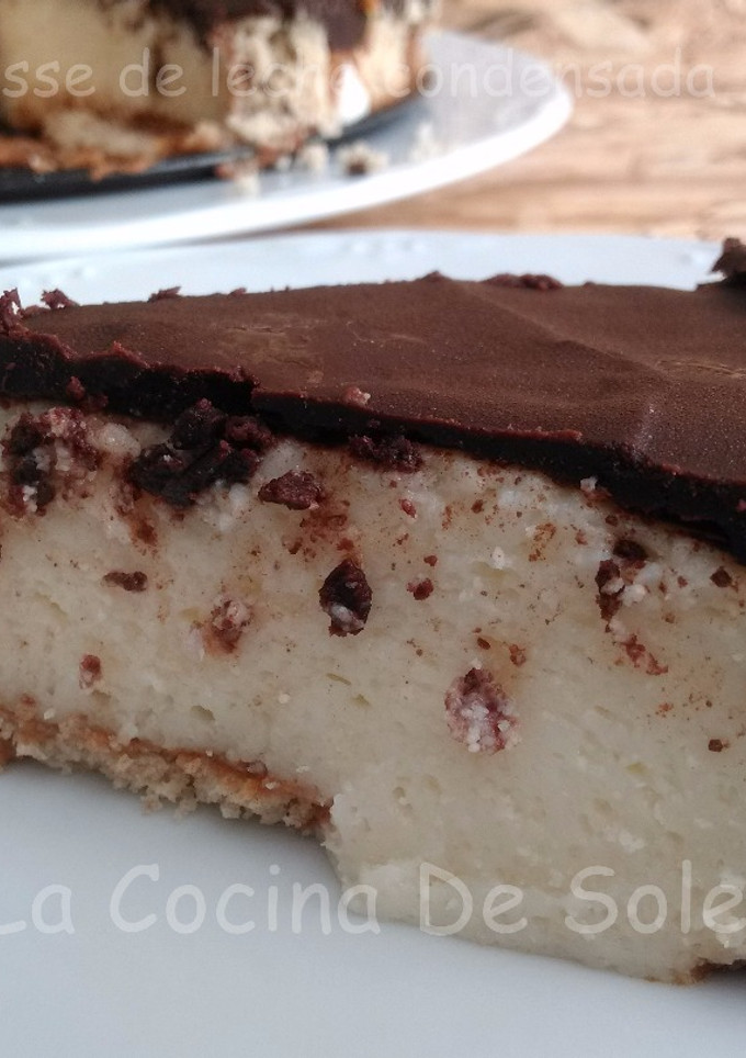 Una foto de Tarta mousse de leche condensada