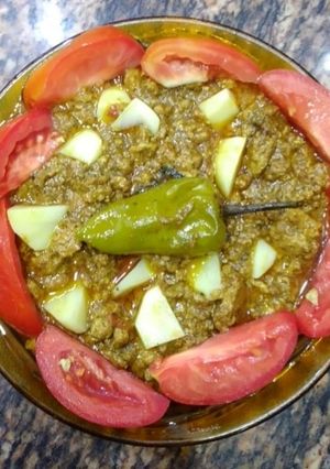A picture of Aloo keema.