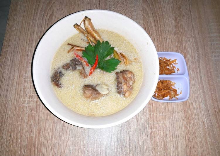 Cara Gampang Membuat Opor ayam kuah putih, Enak