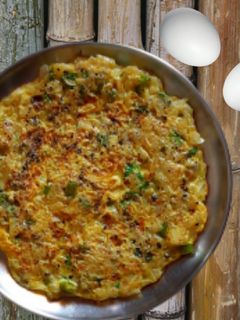 வெங்காய முட்டை ஆம்லெட் (Venkaaya muttai omelette recipe in tamil) செய்முறை முக்கிய புகைப்படம்