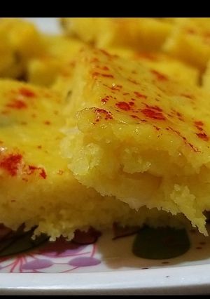A picture of Leave dhokla or khatta dhokla.