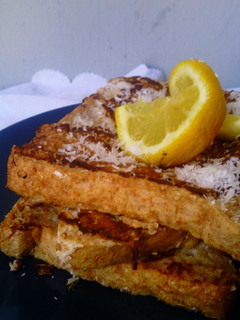 A picture of Coconut Sesame French Toast.