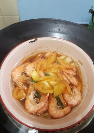 Foto resep Stim udang simpel