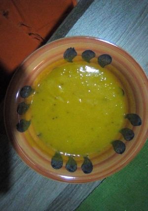 A picture of Pumpkin soup.