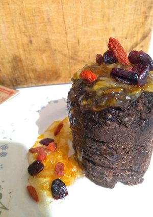 Una foto de Mug cake de coco (#sinharina)