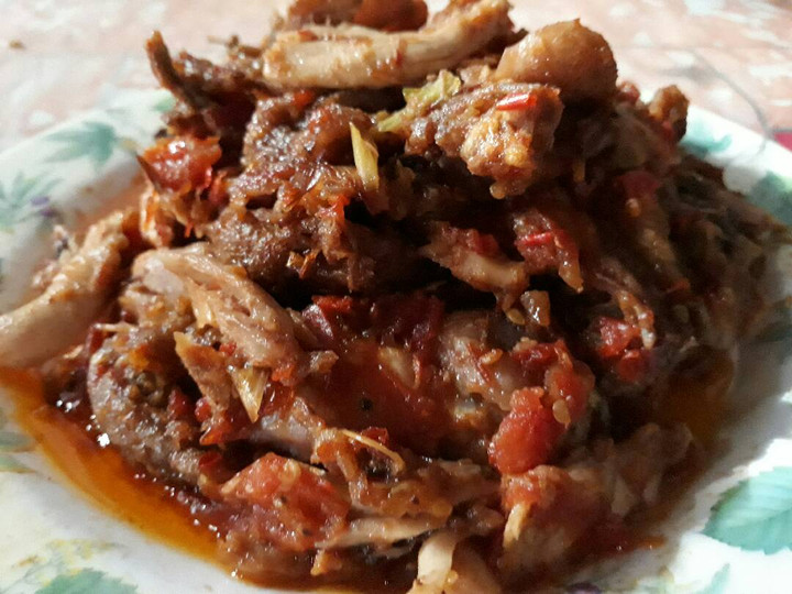 Cara Buat Ayam goreng suwir&amp;#34; rica balado Bahan Sederhana