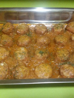 Una foto de Albóndigas en salsa española con thermomix