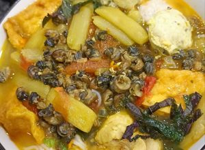 Hình của món Bún ốc bà Bếu.