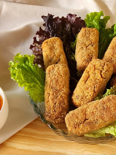 Una foto de 🐟🐠🐡 Croquetas de atún, arroz y verdeo al horno 🐡🐠🐟