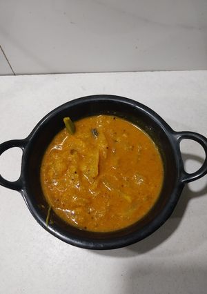 A picture of Ash gourd Sambhar.