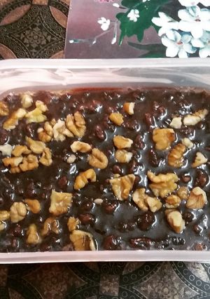 A picture of Chocolate Walnut Fudge Lonavala style.