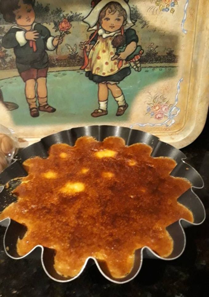 Una foto de Pudín de pan de molde