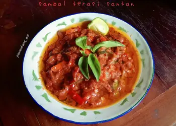 Resep Unik Sambal Terasi Santan Paling Enak